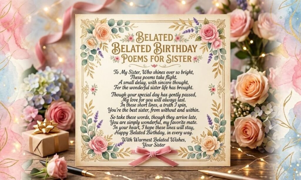 Belated Birthday Poems for Sister