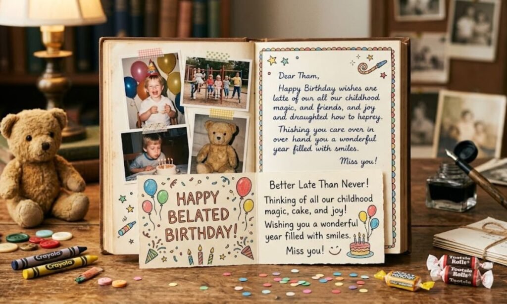 Belated Birthday Wishes Inspired by Childhood Memories