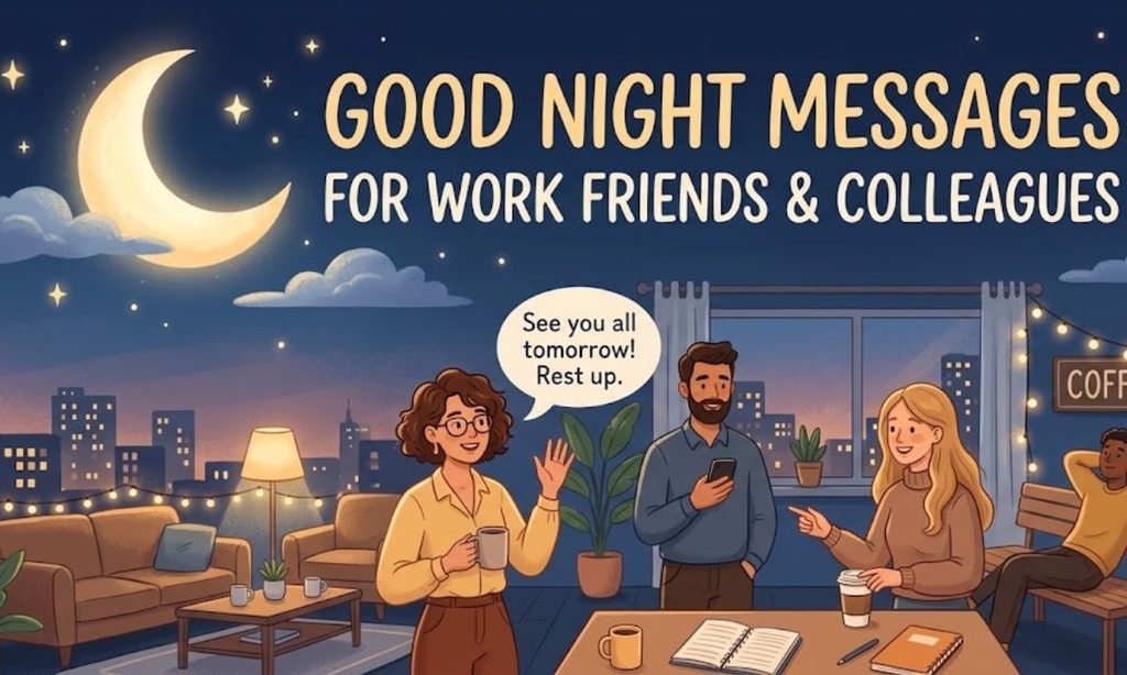 Good Night Messages for Work Friends and Colleagues