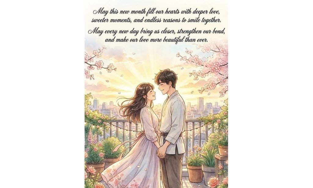 Happy New Month Messages for Lovers - Romantic Words to Begin the Month Together
