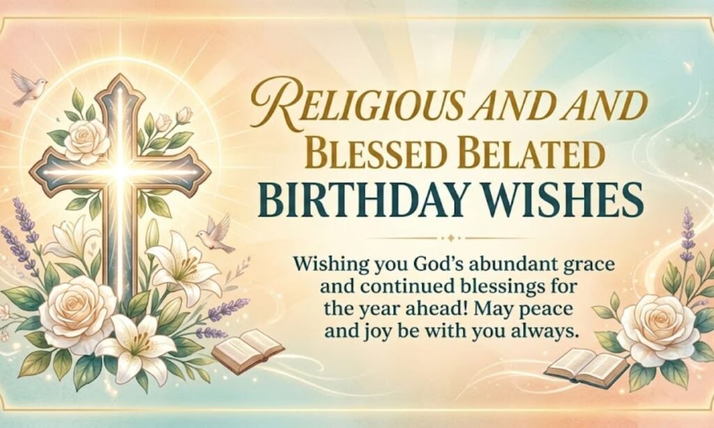 Religious and Blessed Belated Birthday Wishes