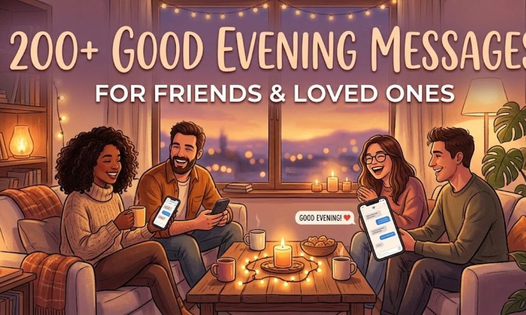 good evening message for a friend