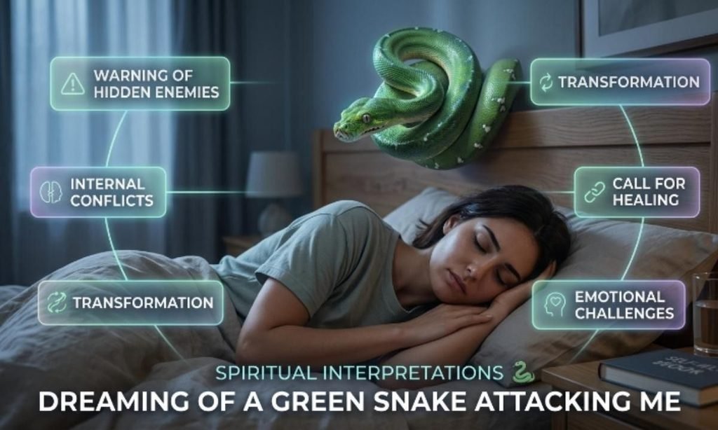 Dreaming of a Green Snake Attacking me Spiritual Meaning