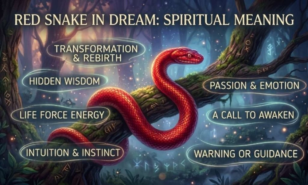 Red Snake in Dream Spiritual Meaning