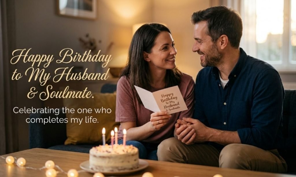Soulmate romantic birthday wishes for husband from wife